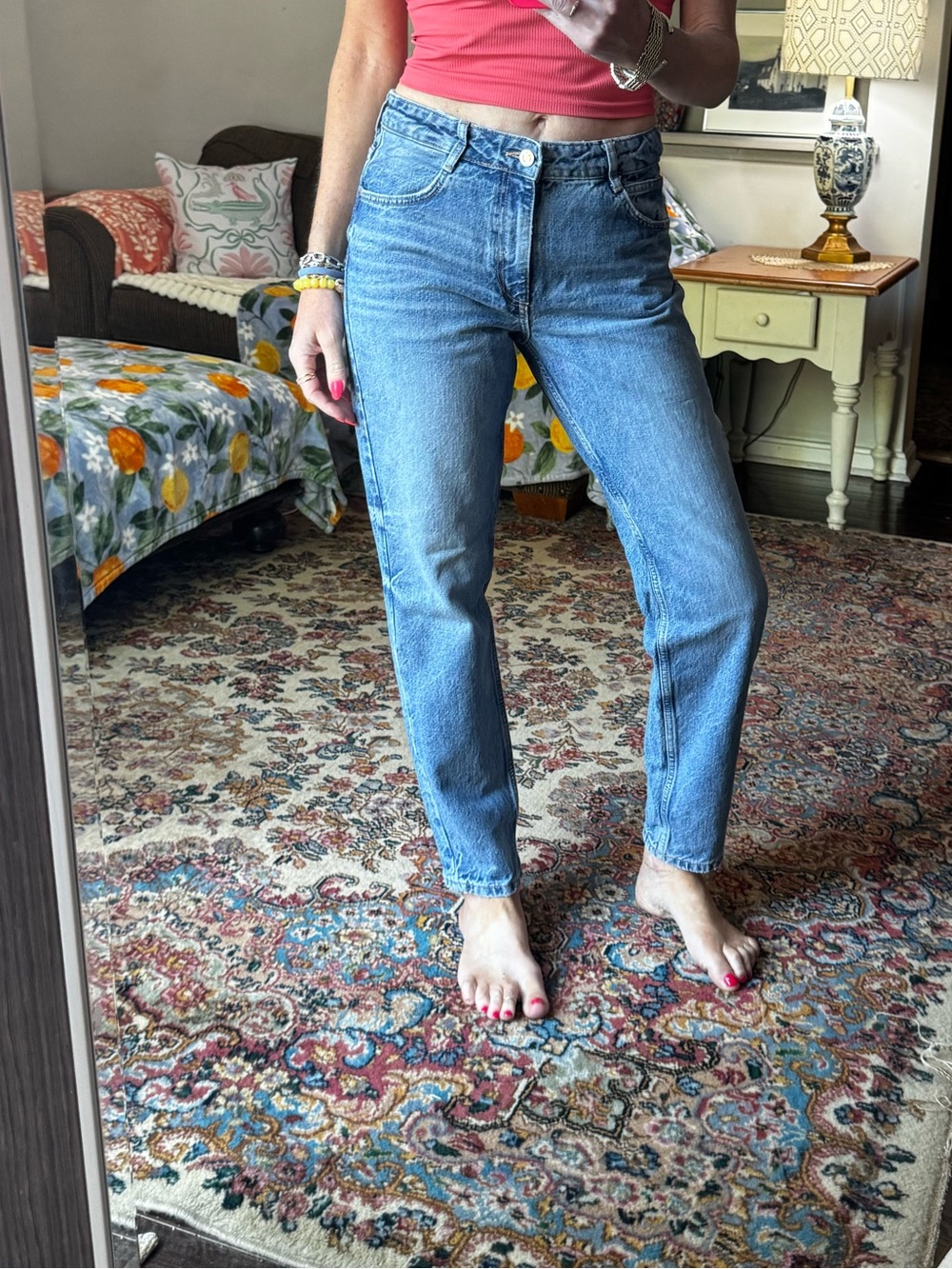 Zara Light Blue Boyfriend Jeans - Women's